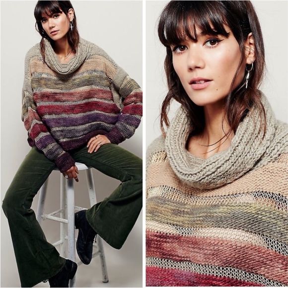 Free People Solstice Sweater Lurex M